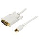 StarTech.com Adaptateur Mini DisplayPort vers DVI - Câble Mini DP / DVI-D 1080p / 1920x1200 - Blanc 91 cm