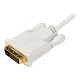 StarTech.com Adaptateur Mini DisplayPort vers DVI - Câble Mini DP / DVI-D 1080p / 1920x1200 - Blanc 1,8 m