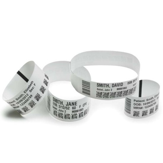 Zebra Z-Band Ultrasoft 25 x 279mm Noir, Blanc