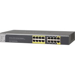 Netgear GS516TP Non-géré Gigabit Ethernet (10/100/1000) Connexion Ethernet, supportant l'alimentation via ce port (PoE) Noir, Gris Netgear GS516TP Non-géré Gigabit Ethernet (10/100/1000) Connexion Ethernet, supportant l'alimentation via ce port (PoE) Noir, Gris