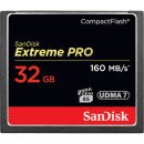 Sandisk 32GB Extreme Pro CF 160MB/s mémoire flash 32 Go CompactFlash Sandisk 32GB Extreme Pro CF 160MB/s mémoire flash 32 Go CompactFlash
