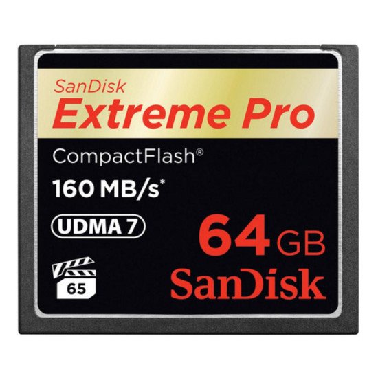 Sandisk 64GB Extreme Pro CF 160MB/s mémoire flash 64 Go CompactFlash