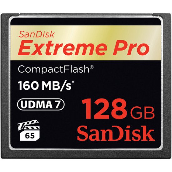 Sandisk 128GB Extreme Pro CF 160MB/s mémoire flash 128 Go CompactFlash