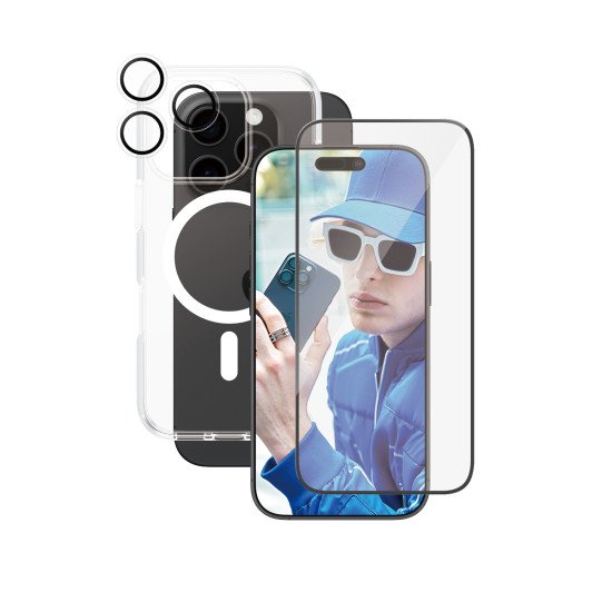 PanzerGlass CARE by ® Flagship 3-in-1 Bundle iPhone 16 Pro Protection d'écran transparent Apple 1 pièce(s) PanzerGlass CARE by ® Flagship 3-in-1 Bundle iPhone 16 Pro Protection d'écran transparent Apple 1 pièce(s)