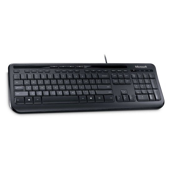 Microsoft Wired Keyboard 600 Clavier USB QWERTY US Noir 