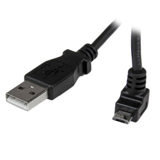 StarTech.com Câble Micro USB 2 m - A vers Micro B coudé 90° vers le haut