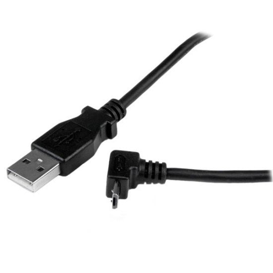 StarTech.com Câble Micro USB 2 m - A vers Micro B coudé 90° vers le haut