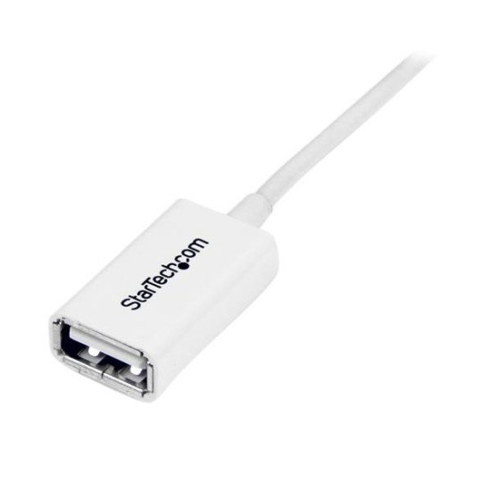 StarTech.com Câble Rallonge USB 1m - Cable USB 2.0 A-A Mâle / Femelle - Blanc