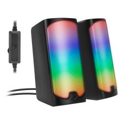 SPEEDLINK TONOS RGB Noir Avec fil &sans fil 6 W