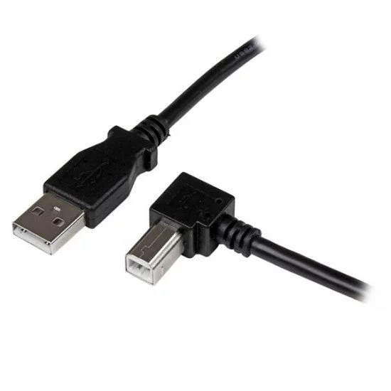 StarTech.com Câble USB 2.0 A vers USB B Coudé à droite Mâle / Mâle pour imprimante - 1 m - Noir StarTech.com Câble USB 2.0 A vers USB B Coudé à droite Mâle / Mâle pour imprimante - 1 m - Noir
