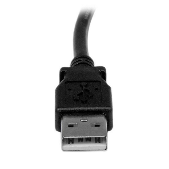 StarTech.com Câble USB 2.0 A vers USB B Coudé à droite Mâle / Mâle pour imprimante - 1 m - Noir