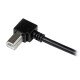 StarTech.com Câble USB 2.0 A vers USB B Coudé à droite Mâle / Mâle pour imprimante - 1 m - Noir
