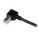 StarTech.com Câble USB 2.0 A vers USB B Coudé à droite Mâle / Mâle pour imprimante - 1 m - Noir StarTech.com Câble USB 2.0 A vers USB B Coudé à droite Mâle / Mâle pour imprimante - 1 m - Noir