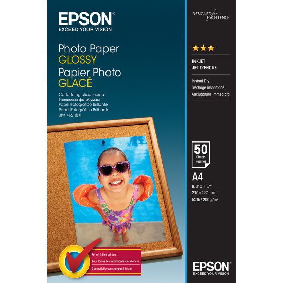 Epson Photo Paper Glossy - A4 - 50 Feuilles
