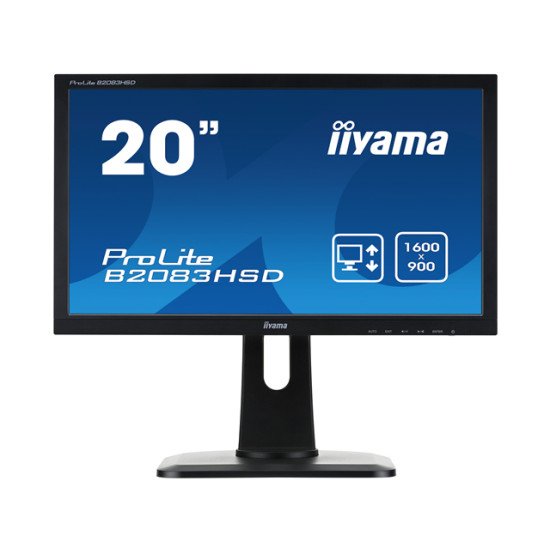 iiyama ProLite B2083HSD-B1 LED écran PC 20" 1600 x 900 pixels HD+ Noir
