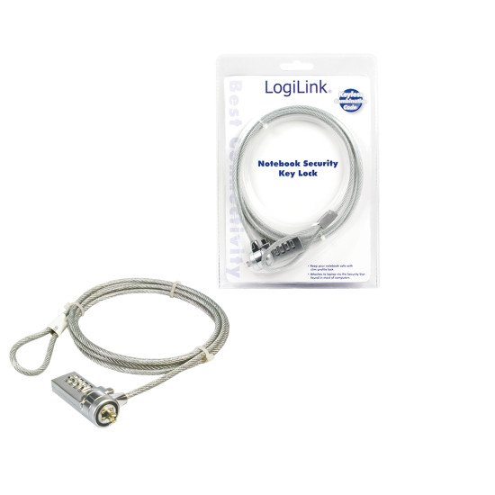 LogiLink Notebook Security Lock w/ Combination câble antivol 1,5 m