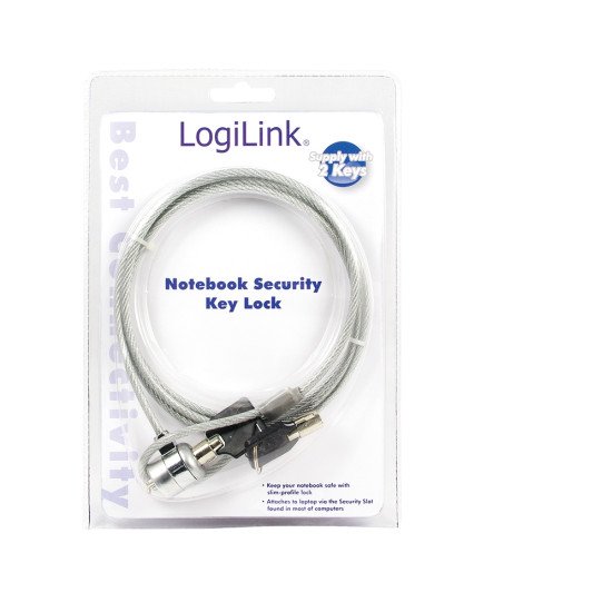 LogiLink Notebook Security Lock câble antivol 1,5 m