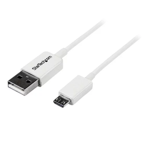 StarTech.com Câble Micro USB 2 m - A vers Micro B - Blanc StarTech.com Câble Micro USB 2 m - A vers Micro B - Blanc