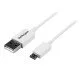 StarTech.com Câble Micro USB 2 m - A vers Micro B - Blanc StarTech.com Câble Micro USB 2 m - A vers Micro B - Blanc