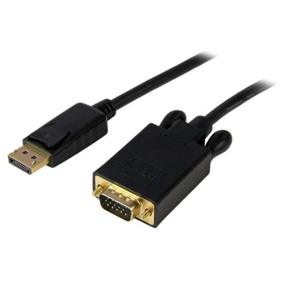 StarTech.com Adaptateur DisplayPort vers VGA - Câble Display Port Mâle VGA Mâle 1920x1200 - Noir 3m