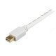 StarTech.com Adaptateur Mini DisplayPort vers VGA - Câble Display Port Mâle VGA Mâle 1920x1200 - Blanc 3m