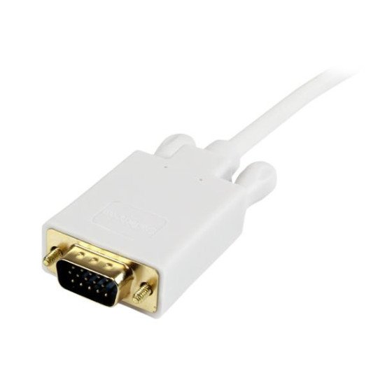 StarTech.com Adaptateur Mini DisplayPort vers VGA - Câble Display Port Mâle VGA Mâle 1920x1200 - Blanc 3m