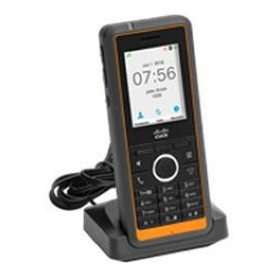 Cisco CP-6825-RGD-CE-K9= téléphone Téléphone DECT Identification de l'appelant Noir