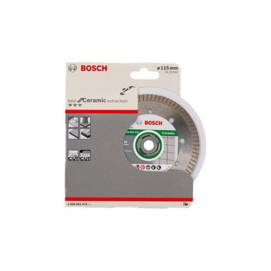 Bosch Disques à tronçonner diamantés Best for Ceramic Extra Clean Turbo