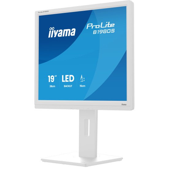 iiyama ProLite B1980S-W1 écran PC 48,3 cm (19") 1280 x 1024 pixels SVGA LED Blanc iiyama ProLite B1980S-W1 écran PC 48,3 cm (19") 1280 x 1024 pixels SVGA LED Blanc
