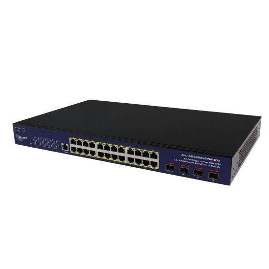 ALLNET 213130 Géré L2 Gigabit Ethernet (10/100/1000) Connexion Ethernet POE Noir