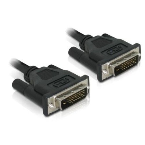 DeLOCK DVI 24+1 Cable 0.5m male/male câble DVI 0,5 m DVI-D Noir
