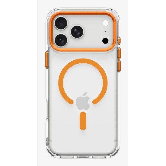 Spigen Ultra Hybrid Optik S (Mag Fit) coque de protection pour téléphones portables 17,5 cm (6.9") Housse Transparent, Orange