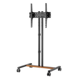 Manhattan Support sur roulettes pour TV/moniteurs, écrans 34" à 55", Compatibilité VESA : de 200x200 à 400x400 mm (vérifiez les dimensions des quatre trous de fixation à l'arrière), charge max. 35 kg, hauteur réglable sur 4 niveaux