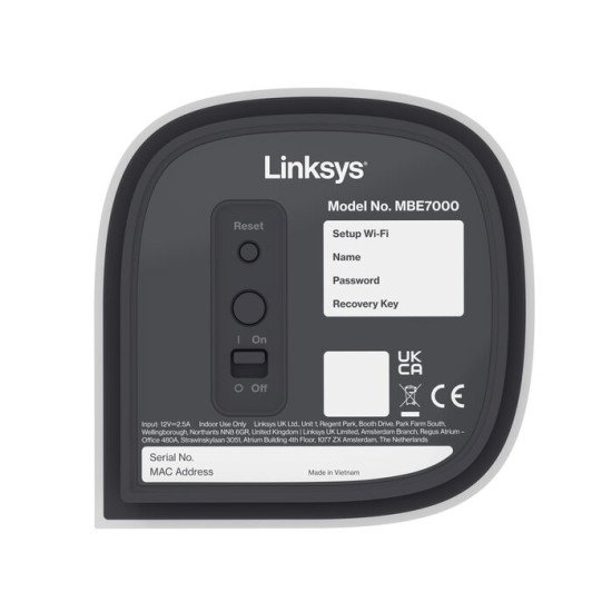 Linksys Velop Pro 7 Tri-bande (2,4 GHz / 5 GHz / 6 GHz) Wi-Fi 7 (802.11be) Blanc 5 Interne