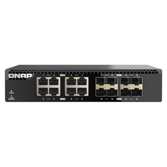 QNAP QSW-3216R-8S8T commutateur réseau Non-géré L2 10G Ethernet (100/1000/10000) Noir QNAP QSW-3216R-8S8T commutateur réseau Non-géré L2 10G Ethernet (100/1000/10000) Noir