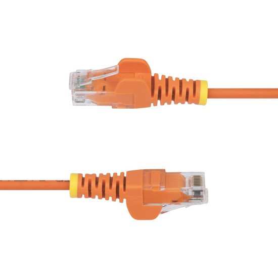 StarTech.com Câble Ethernet CAT6 Orange Fin de 7m, Sans Accroc, 100W PoE, UTP, LSZH, Fil de Cuivre Pur 28AWG, Cordon Patch Réseau RJ45 avec Serre-Câble, Contrôlé Fluke StarTech.com Câble Ethernet CAT6 Orange Fin de 7m, Sans Accroc, 100W PoE, UTP, LSZH, Fil de Cuivre Pur 28AWG, Cordon Patch Réseau RJ45 avec Serre-Câble, Contrôlé Fluke