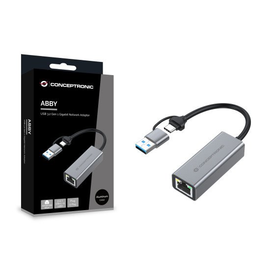 Conceptronic ABBY08G carte réseau Ethernet 5000 Mbit/s Conceptronic ABBY08G carte réseau Ethernet 5000 Mbit/s