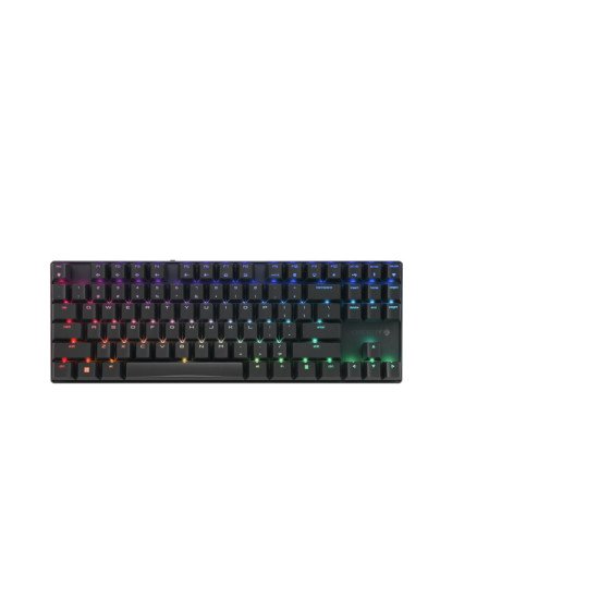 CHERRY TAS MX 8.2 TKL Wireless RGB US-Layout sw RED clavier RF sans fil + Bluetooth QWERTY Anglais Noir