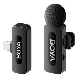 BOYA Système de microphone sans fil BY-V2.0 2,4 GHz 2,4 GHz