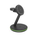 ICY BOX IB-SH102-CH Écouteurs, Smartphone, Smartwatch Noir Charge rapide Intérieure