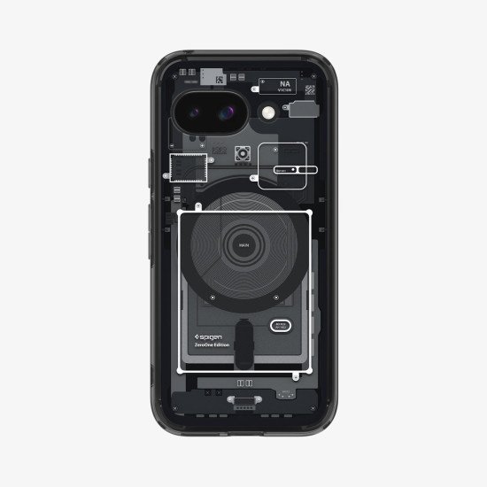 Spigen Ultra Hybrid Zero One (MagFit) coque de protection pour téléphones portables 16 cm (6.3") Housse Noir Spigen Ultra Hybrid Zero One (MagFit) coque de protection pour téléphones portables 16 cm (6.3") Housse Noir