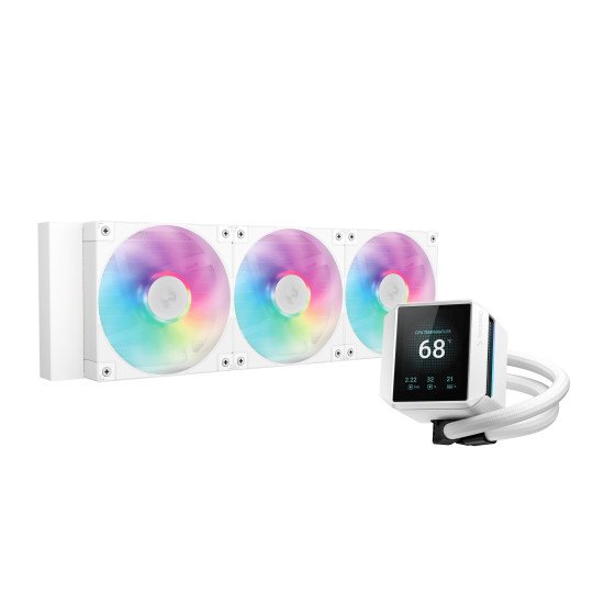 DeepCool Mystique 360 WH ARGB Processeur Refroidisseur de liquide tout-en-un 12 cm Blanc 1 pièce(s) DeepCool Mystique 360 WH ARGB Processeur Refroidisseur de liquide tout-en-un 12 cm Blanc 1 pièce(s)