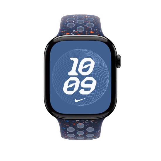 Apple Nike Sport Band Bande Bleu Aluminium, Fluoroélastomère Apple Nike Sport Band Bande Bleu Aluminium, Fluoroélastomère