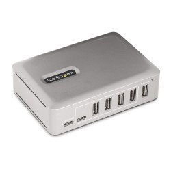 StarTech.com 10G5A2CS-USB-C-HUB hub & concentrateur USB 3.2 Gen 2 (3.1 Gen 2) Type-C 10000 Mbit/s Argent StarTech.com 10G5A2CS-USB-C-HUB hub & concentrateur USB 3.2 Gen 2 (3.1 Gen 2) Type-C 10000 Mbit/s Argent