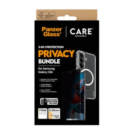 PanzerGlass CR67643 coque de protection pour téléphones portables 16 cm (6.3") Housse Noir, Transparent