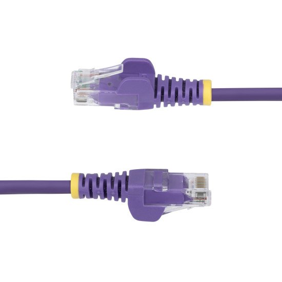 StarTech.com Câble Ethernet CAT6 Violet Fin de 10m, Sans Accroc, 100W PoE, UTP, LSZH, Fil de Cuivre Pur 28AWG, Cordon Patch Réseau RJ45 avec Serre-Câble, Contrôlé Fluke StarTech.com Câble Ethernet CAT6 Violet Fin de 10m, Sans Accroc, 100W PoE, UTP, LSZH, Fil de Cuivre Pur 28AWG, Cordon Patch Réseau RJ45 avec Serre-Câble, Contrôlé Fluke