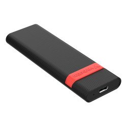 Verbatim 32261 Boîtier de disques de stockage Enceinte ssd Noir, Rouge M.2 Alimenté par port USB