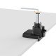 Manhattan Support de bureau pour TV/moniteurs (bras à vérin gaz à Bras articulé), écrans 13" à 42", fixation à l'arrière par pince ou passe-câble, Compatibilité VESA : de 75x75 à 200x200mm (vérifiez les dimensions des quatre trous de fixation à 