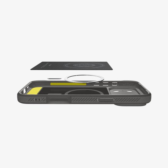 Spigen Rugged Armor (MagFit) coque de protection pour téléphones portables 16 cm (6.3") Housse Gris Spigen Rugged Armor (MagFit) coque de protection pour téléphones portables 16 cm (6.3") Housse Gris