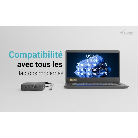 i-tec USB-C DP Dual HDMI Docking Station with Power Delivery 100 W